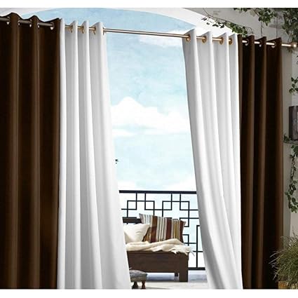 Amazon Com Un 1pc 96 Outdoor Chocolate Gazebo Curtain Indoor