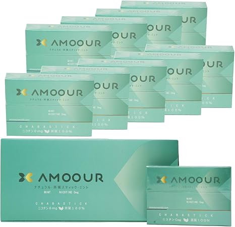 Amazon Amoour ノンニコチン 茶葉 ヒートスティック 加熱式タバコ 電子タバコ ニコチンなし 禁煙 減煙 お茶 フレーバー メンソール ミント レギュラー オレンジ ミント 1カートン Amoour 禁煙サポート用品