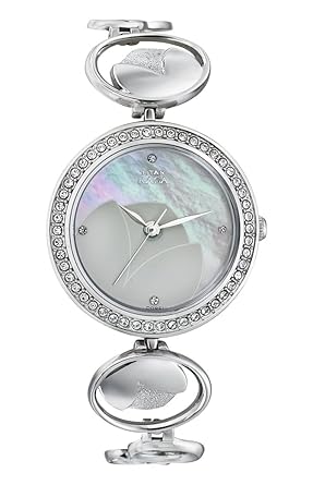 Raga Analog Mother of Pearl Dial Women's Watch-NK2539SM01