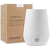 Menstrual Cup Sterilizer Steamer, 3-in-1 for Cleans, Dries, and Stores Your Period Cup- Leak-Free - 99.9% Cleaned, Suitable for Any Cups