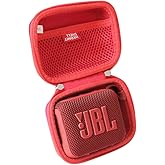 Hermitshell Hard Travel Case for JBL Go 4 - Ultra-Portable Bluetooth Speaker (Red, Case for JBL GO 4)