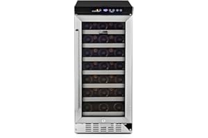 Whynter BWR-33SA 33 Bottle Built-In Wine Refrigerator, Stainless Steel