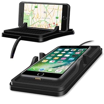 Eekiimy Qi Wireless Charger Pad Car Holder Dashboard Wireless Charger Phone Holder With Anti Slip Mat For Iphone X Car Holder Iphone 8 Plus Samsung