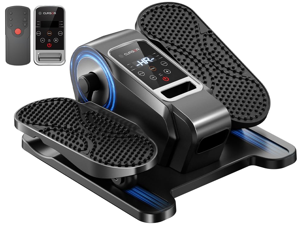 Photo 1 of Under Desk Elliptical Machine, Electric Seated Pedal Exerciser, Mini Elliptical Leg Exerciser with Remoter, 12 Level Speeds, Forward & Reverse Direction, Manual & Auto Mode for Home Office