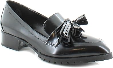 stylish black loafers