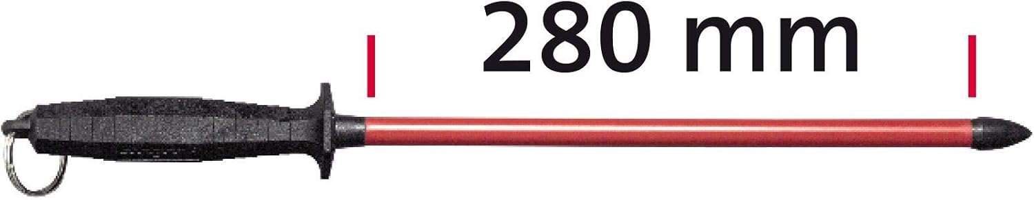 Westmark Knife Sharpener, Length: 50.6 Cm, Sintered Ruby/Plastic, Sieger-Long-Life, Red/Black, 19722260, Black/Red, 28 cm - Image 3