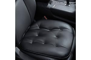 Big Ant Leather Seat Pad Soft Car Seat Cushion Comfort Removable Seat Protector for Car Office Home Use Four Seasons General 1pc(Black)