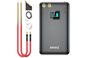 Battery Spot Welder, AWithZ 1.5" LCD Screen Spot Welder 7500mAh Upgraded Rechargeable Battery, 99 Gears Portable Mini Spot We
