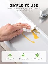 VOOVEN 11ft Waterproof Self Adhesive Bath Kitchen Sealant Strip Tape Tool view 5