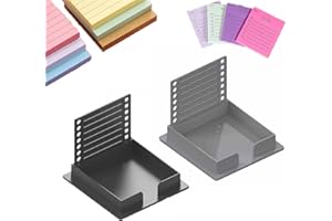 CZMSECAI 2pc Sticky Note Stencil Template - Post It Note Holder for Precision Planning and Organization - Ideal for Office and School Use - 3x3 Sticky Note Stencil