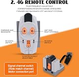 HOTUT 25 PCS Power Functions Motor Battery Box Remote Receiver Set 1L 2M Servo view 5