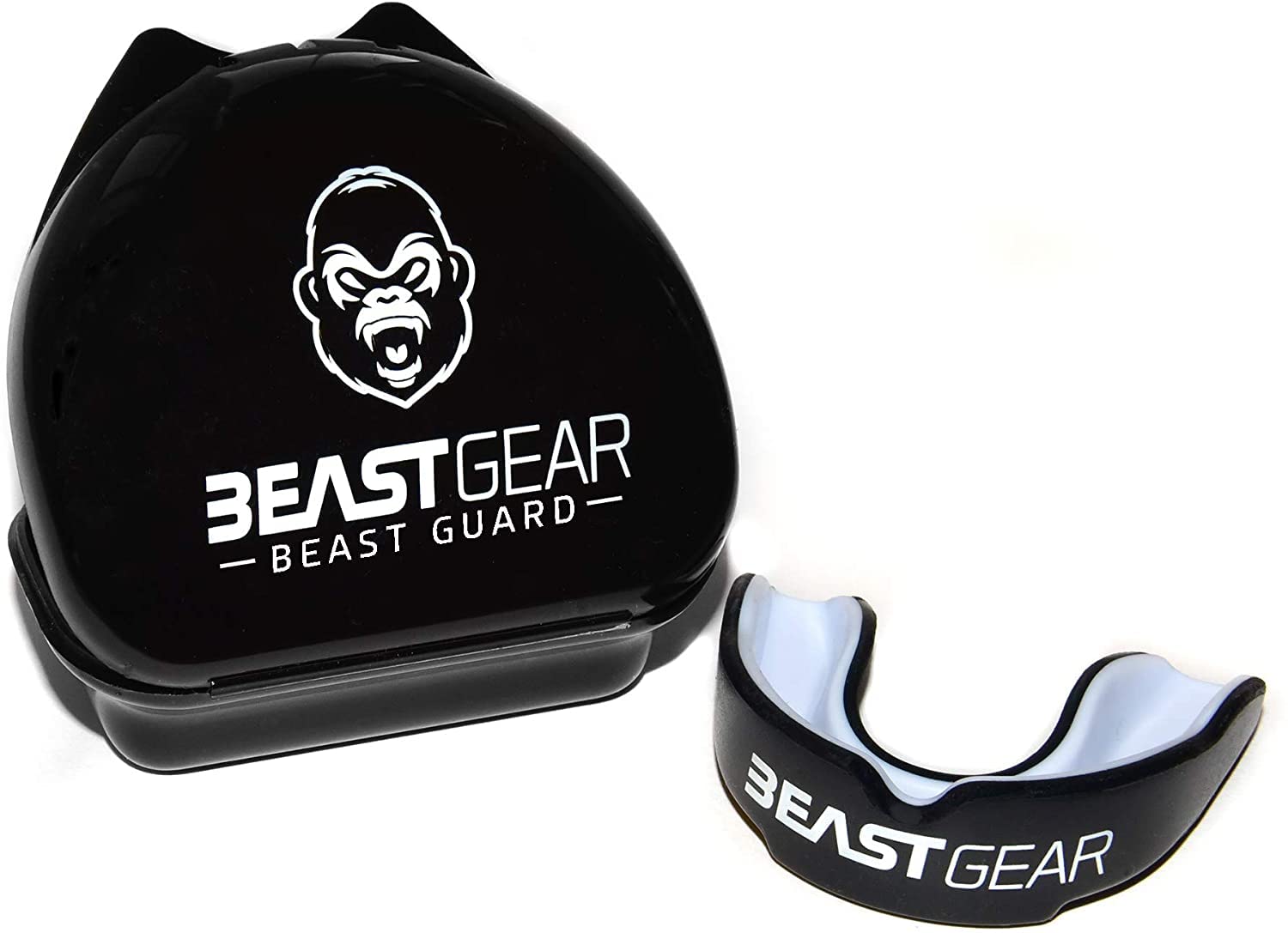 Photo 1 of Beast Gear Sports Mouth Guard - Adult and Youth Gum Shield for Boxing, Football, Lacrosse, Basketball, Rugby, MMA - Mouthguard Sports Accessories for Men, Women & Kids
