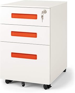 Amazon Com Devaise 3 Drawer Mobile Pedestal File Cabinet With