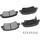 cciyu D1445 Ceramic Rear Brake Pad Set | Fit For 2012-2017 For Hyundai For Azera,2009-2015 For Sonata,2011-2016 For Kia For Optima