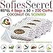 SofiesSecret XL PET Wipes, 200 REFILLS, COCONUT OIL, All in One Grooming, for Paws, Coat, Skin, Face, Ears and Teeth, Made with only Naturally derived Ingredients, Oils & Extra, Cruelty Free and Vegan