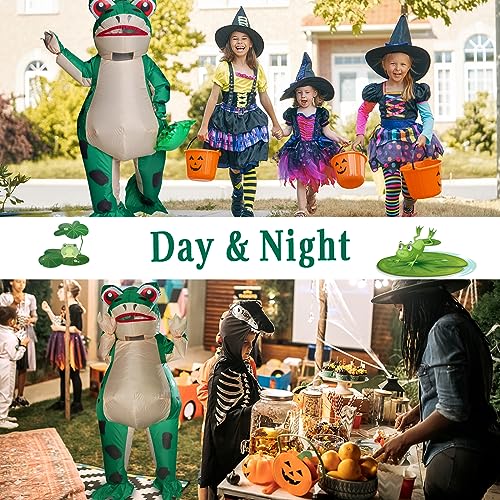 Seaforie Inflatable Costume Adult,Halloween Funny Frog Blow Up Costumes,Plus Size Disfraz Hombre and Disfraces Mujer,Suitable for Adults,Men,Women,Family,10-12 Teens
