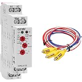 GEYA 2 or 1 Level Control Mode 1SPDT Liquid Timer Control Relay with Sensor Electronic Liquid Level Control 10A(GRL8-02+Sensor,AC/DC24V-240V)