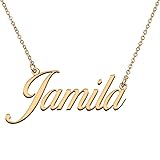 HUAN XUN Customized Custom Simple Any Name Necklace