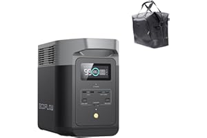 EF ECOFLOW EcoFlow Portable Power Station DELTA 2 with Bag, Solar Generator with 1024Wh LiFePO4 Battery, Solar Powered Generator for Home Backup and RVs, Camping Power Station(Solar Panel Optional)