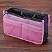 CJESLNA Lady Women Travel Insert Handbag Organiser Purse Large Liner Organizer Tidy Bag-Pink