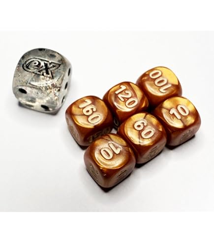 JEPISADI TCG Damage Counter Dice Set – 25 Premium Dice (10/20/30/40/50/100) With Storage Case For MTG, Pokémon, Card Games - View #11