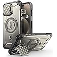 SUPCASE iPhone 15 Pro 6.1 Case [mag XT] Heavy Duty Protective Case Compatible with MagSafe and Shockproof Camera Stand for iPhone 15 Pro (Igray)