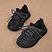 Casual Girls Breathable Running Shoes Boys Knit Lightweight Gym Athletic Sneakers Lace Up Foldable Walking Tennis Shoes