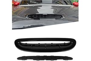 IDENUONA Front Hood Bonnet Scoop Vent Tirm For MINI Cooper S JCW F54 F55 F56 Carbon Look Glossy Black (Glossy Black)