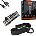 Fenix E18R V2 1200 Lumens EDC Rechargeable Flashlight with Edisonbright Holster Bundle