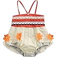 Baby Girl Moana Fancy Dress Romper Sister Matching Ruffle Lace Outfits Costume
