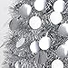 Aytai 5ft Collapsible Christmas Tree, Silver Tinsel Coastal Christmas Tree for Holiday Decorations