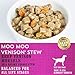 I AND LOVE AND YOU Wet Dog Food - Moo Moo Venison Stew - Beef + Venison Recipe, Grain Free, Filler Free 13oz can, 12pk