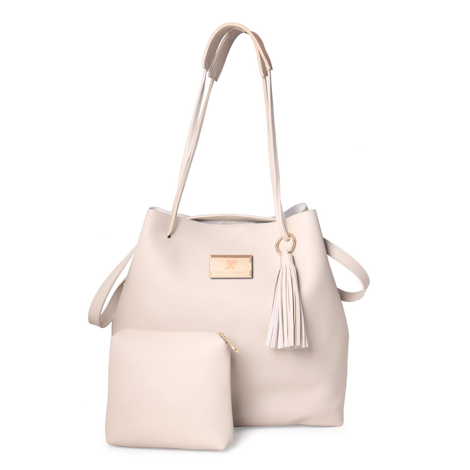 speed x fashion women's shoulder bag (beige, sb-851lk)