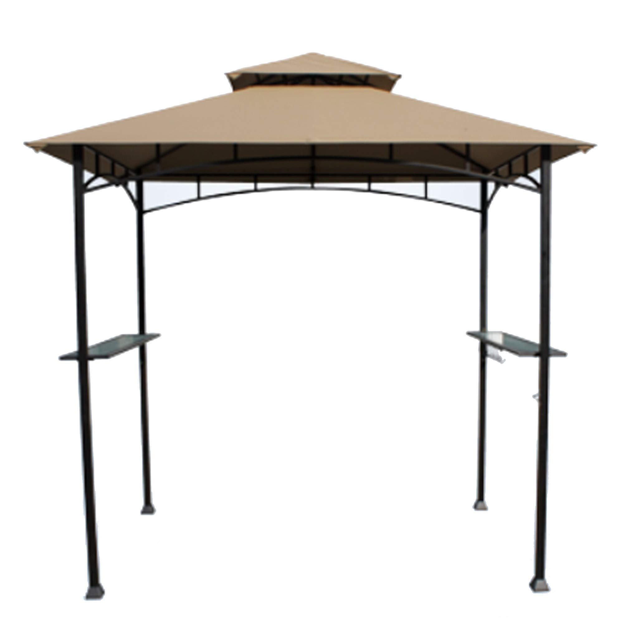 Garden Winds Replacement Canopy Top Cover for The Aldi Gardenline Belavi Shoprite Grill Gazebo - Standard 350 (Will not fit Any Other Model) - Top Tier 34" x 21", Bottom Tier 96" x 60" Image