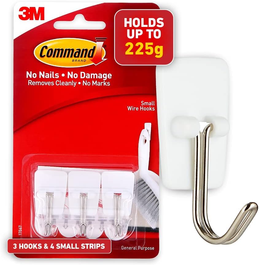 Command Spray Bottle Hanger White Standard Brand Command 3 hooks 4 strips
