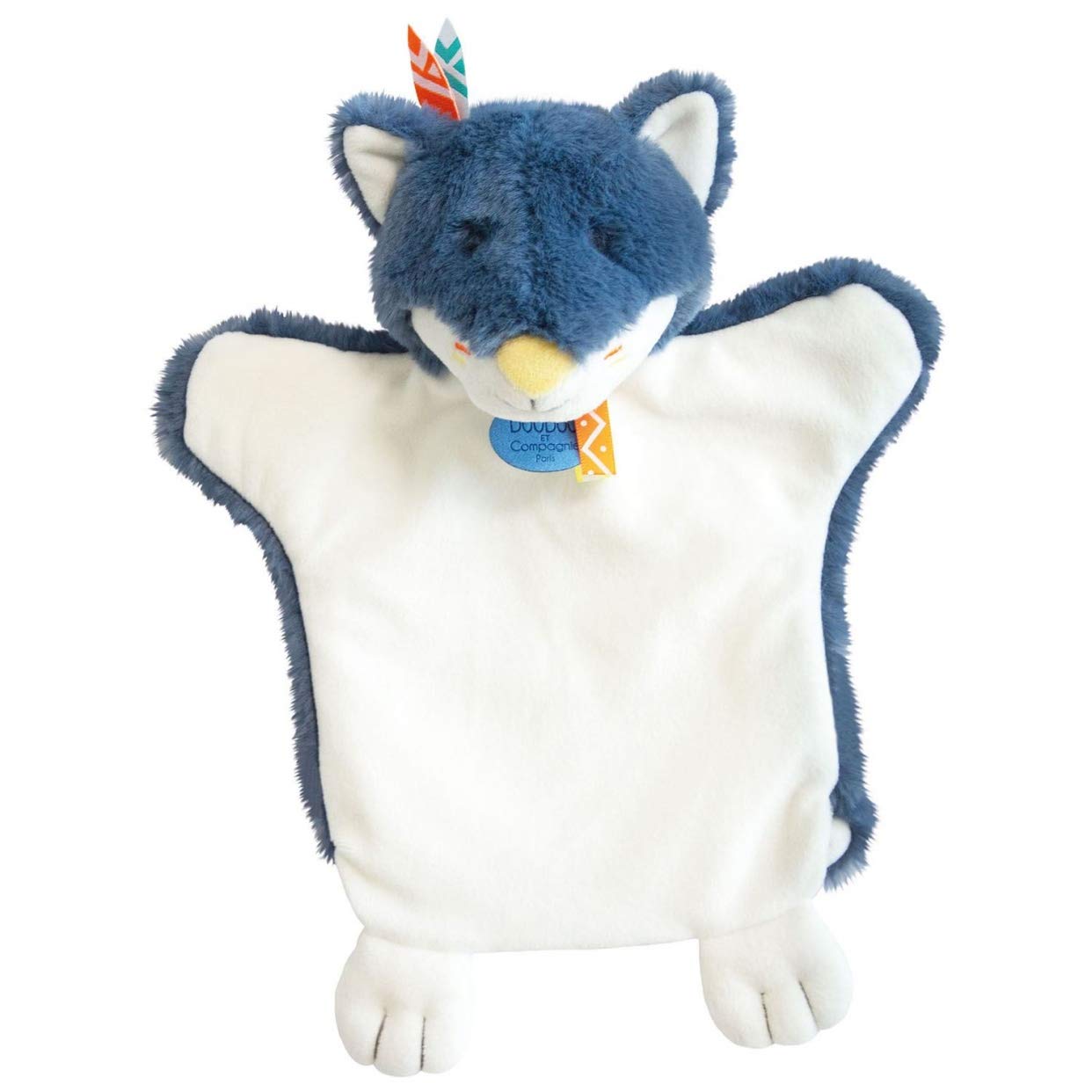 Doudou et Compagnie DC3621 Cuddly Toy Wolf 25 cm Blue
