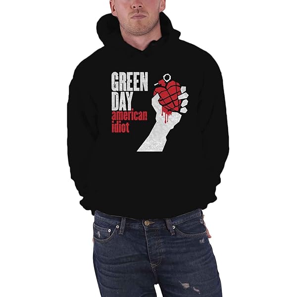 Amazon.com: Green Day Men's American Idiot (Back Print) Zippered