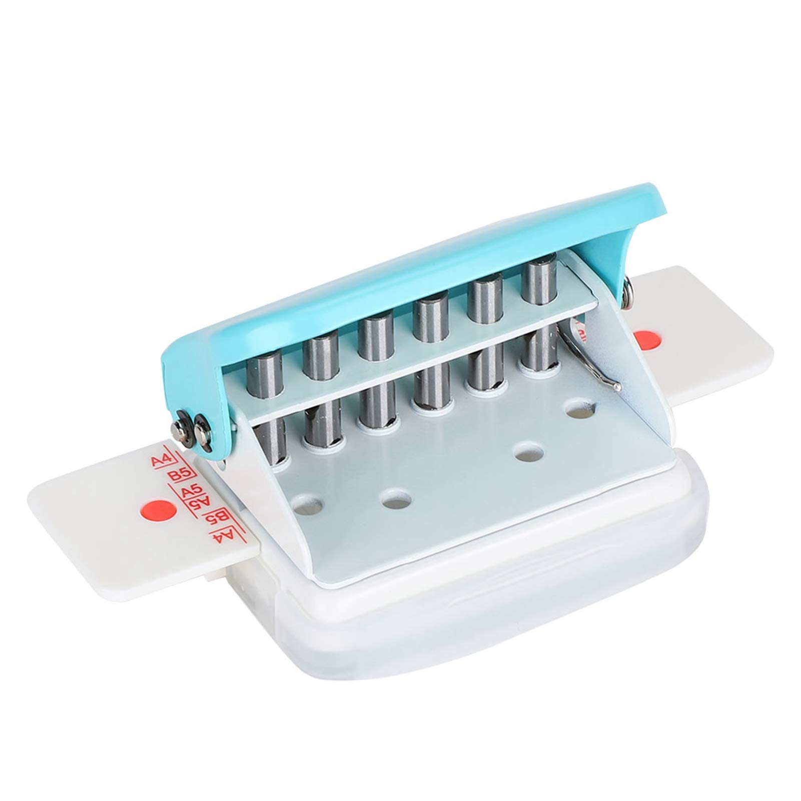 Adjustable 6-Hole Punch Paper Puncher for A4/B5/A5 Size Six Ring Planner Inserts Refill Pages Paper Punching Machines