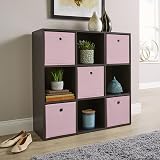 Home Source 9 Shelf Cube Bookcase Storage Unit Black view 6