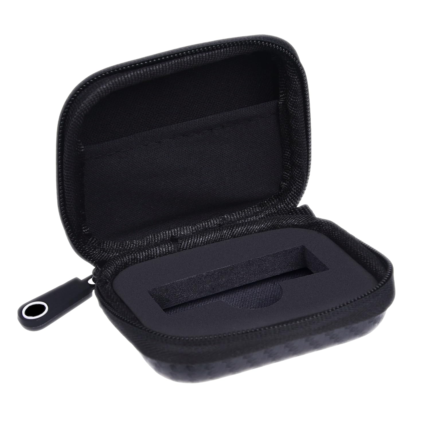 Protective Travel/Storage Case for Ledger Nano S Bitcoin/Cryptocurrency Wallet - Durable Nylon Hardshell Case with Mesh Pocket (for USB cable) and Carabiner - High Grade Zipper - Lightweight