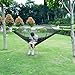 isYoung Hammock with Mosquito Net Parachute Fabric Hammock Net, Durable and Portable, Suit for 2 Persons, Tree Tent, Outdoors (Black)