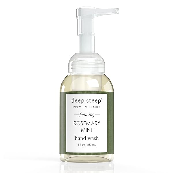 DEEP STEEP ROSEMARY MINT FOAMING HAND SOAP, 8 FZ