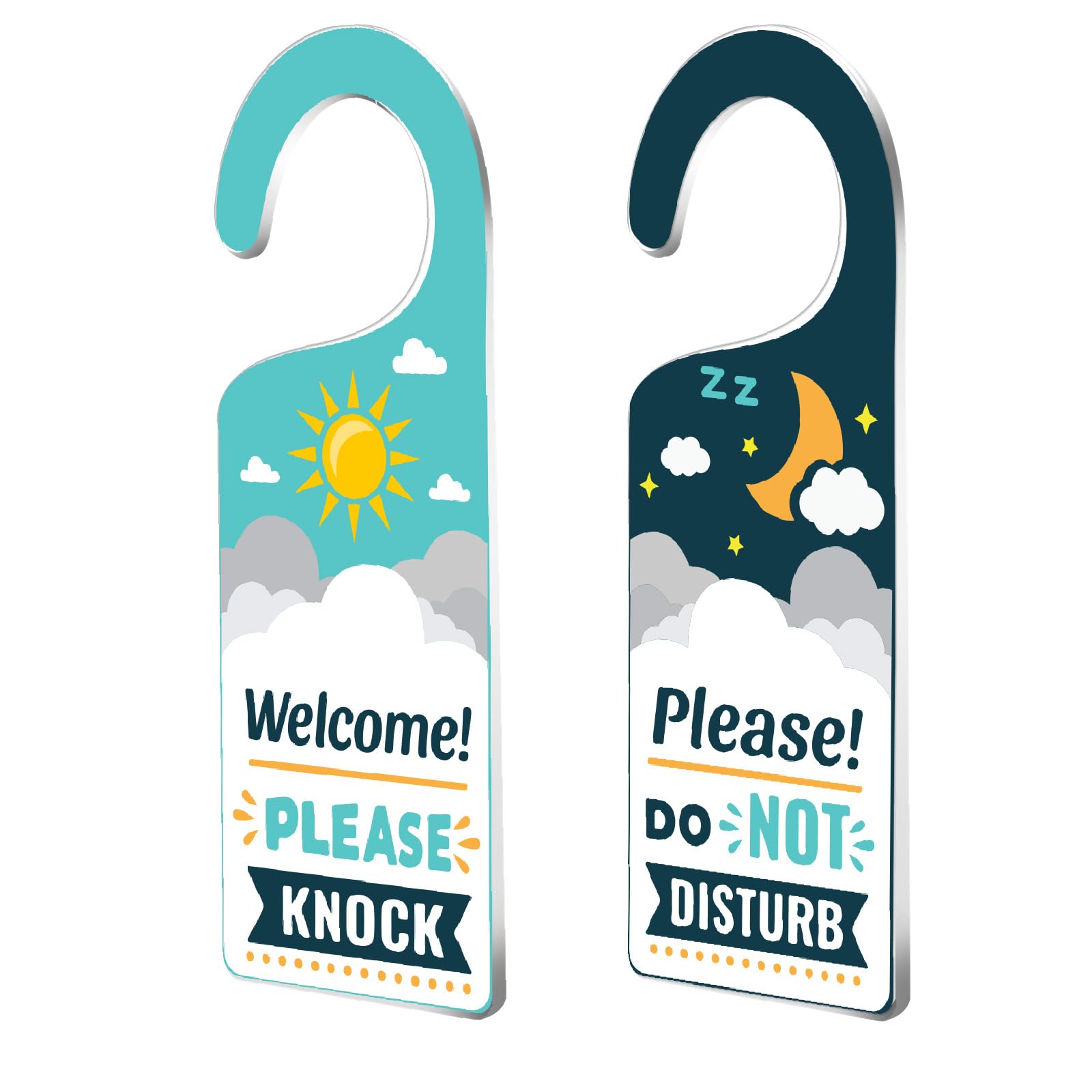 CHGCRAFT 2Pack Please Do Not Disturb Door Sign Acrylic Hanger Door Hanger Sign for Homework Office Schools Business Conference