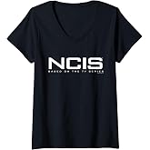 Womens NCIS Logo V-Neck T-Shirt