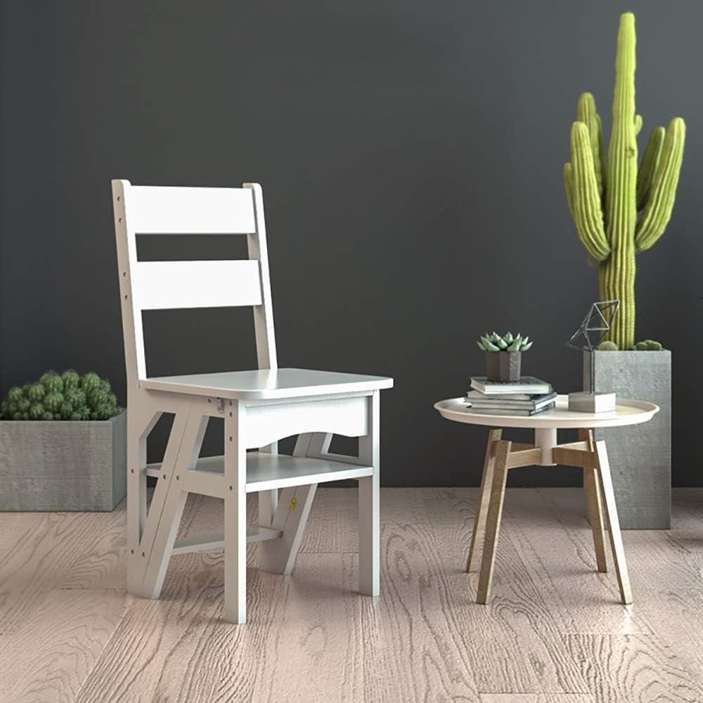 Tritthocker Klappbarer Bambus 4-Stufen-Treppenstuhl, Klapphocker Home