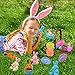 Easter Eggs Fillers 【24Pcs】12 Plush Bunnies + 12 Surprise Eggs 3