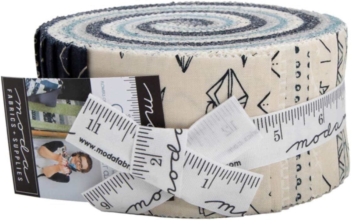 Moda Fabrics Origami Jelly Roll 40 2.5-inch Strips by Janet Clare