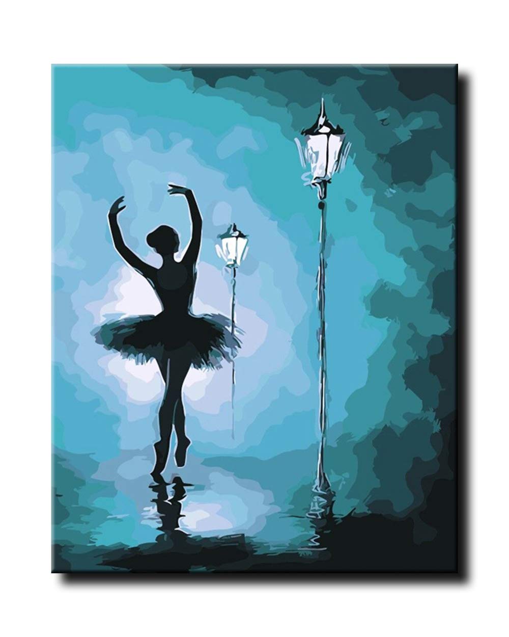 Shukqueen Paint by Number, DIY Oil Painting for Adults, Beginner's, 16X20 Inch, Frameless