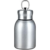 Stainless Steel Mini Vacuum Insulated Insulated Water Bottle for Hot & Cold Drinks, Travel Coffee Cup 10.2oz /300ml (silver)