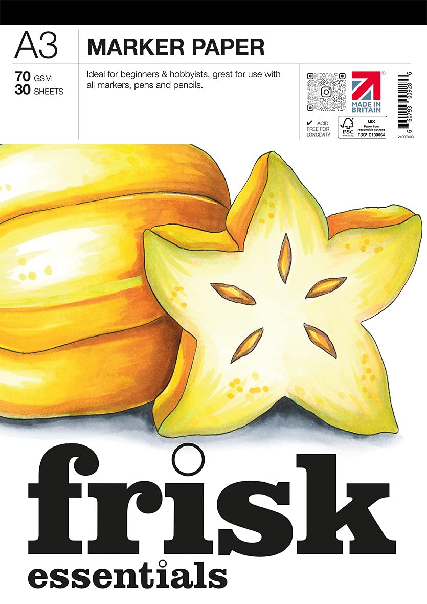 Frisk Essentials Marker Paper Pad A3, White